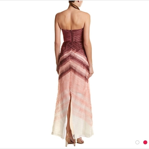 Parker Black Sweetheart Strapless Tiered Silk Gown - Picture 3 of 8